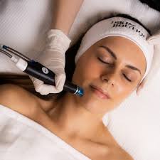 Salon menu showing facial services and prices